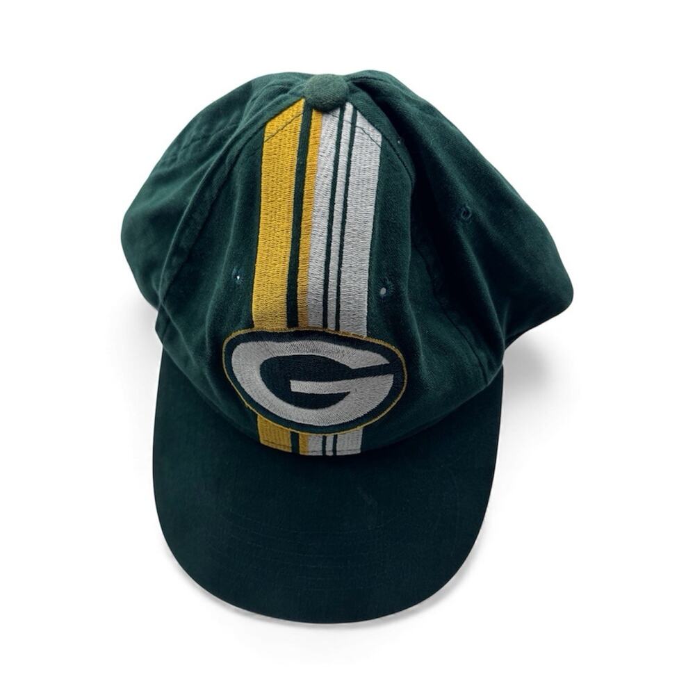 Vintage Green Bay Packers Cap Adjustable Snap Back Hat NFL Game Day Sporty